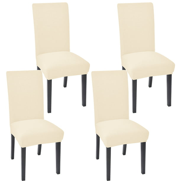 Waterproof Oilproorf Dining Room Chair Slipcovers Set of 4 Set of 6 Thick Chair Protector Cover Removable for Home Hotel Party-Black A-Set of 2 PU Leather Dining Room Chair Covers
